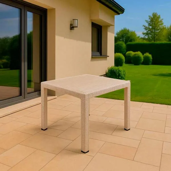 Садовый стол Hydro-S Rattan Квадратный / Beige Бежевый photo 2