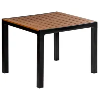 Садовый стол Hydro-S Madeira Квадратный / Черный Коричневый
