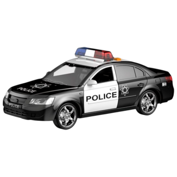 Mașină Wenyi Police WY560B  / / White Black photo 1