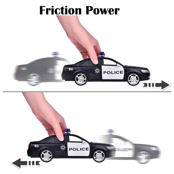 Mașină Wenyi Police WY560B  / / White Black photo 4