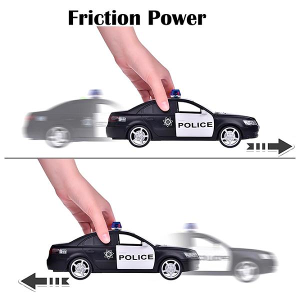 Mașină Wenyi Police WY560B  / / White Black photo 4