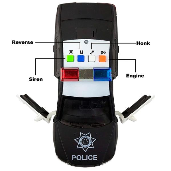Mașină Wenyi Police WY560B  / / White Black photo 5
