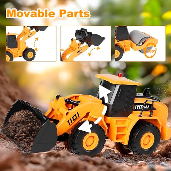 Бульдозер Wenyi Builder WY1101A  / / White Желтый photo 4