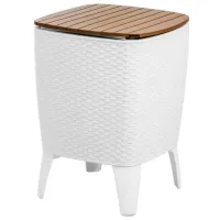 Masă de grădină Hydro-S Capri Pătrat / White Caramel