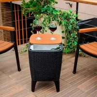 Садовый стол Hydro-S Capri Квадратный / Черный Карамельный photo 3