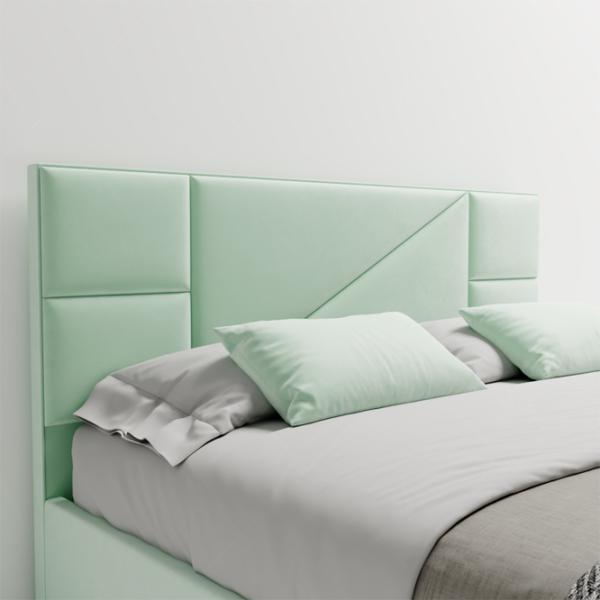 Кровать My-Style my-Dina 200 x 200 см / Фанера / Салатовый  photo 3