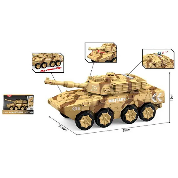 Tanc de luptă Wenyi Launcher WY1105B  / / White Brown photo 3