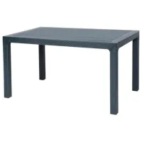 Садовый стол Hydro-S Rattan Прямоугольный / Антрацит Antracite