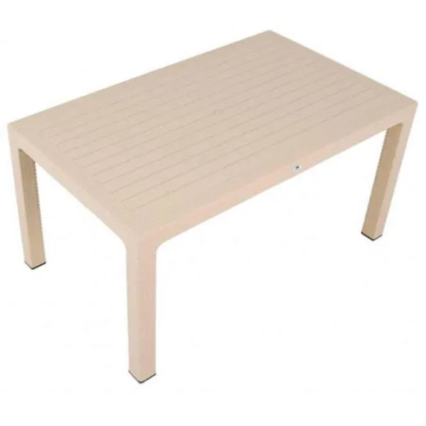 Masă de grădină Hydro-S Rattan Dreptunghiular / Beige Beige photo 1