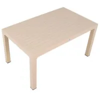 Садовый стол Hydro-S Rattan Прямоугольный / Beige Бежевый