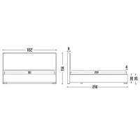 Кровать My-Style my-Dina 90 x 200 см / Фанера / Бежевый photo 6
