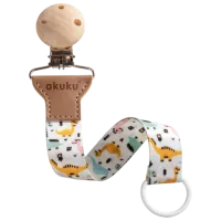 Clip pentru suzetă universal Akuku A0580 Unisex / 0 luni - / Latex / Multicolor photo 3