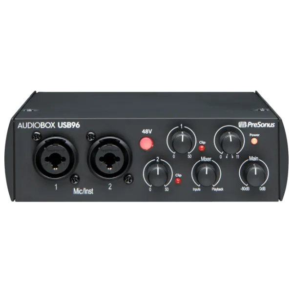 Interfață audio Audiobox USB 96-25TH 96 kHz / 20 Hz - 20 kHz / Black photo 1