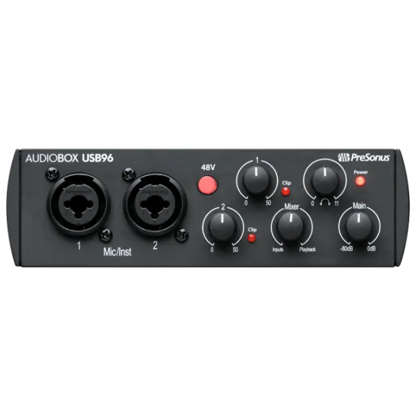 Interfață audio Audiobox USB 96-25TH 96 kHz / 20 Hz - 20 kHz / Black photo 5