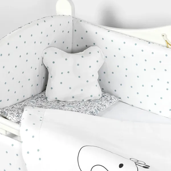 Детское постельное бельё PernaMea Lovely Giraffe (PM.100262/17) Хлопок/ Белый Серый photo 2 Детское постельное бельё PernaMea Lovely Giraffe (PM.100262/17) Хлопок/ Белый Серый photo 2