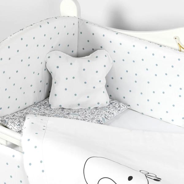 Детское постельное бельё PernaMea Lovely Giraffe (PM.100262/17) Хлопок/ Белый Серый photo 2 Детское постельное бельё PernaMea Lovely Giraffe (PM.100262/17) Хлопок/ Белый Серый photo 2