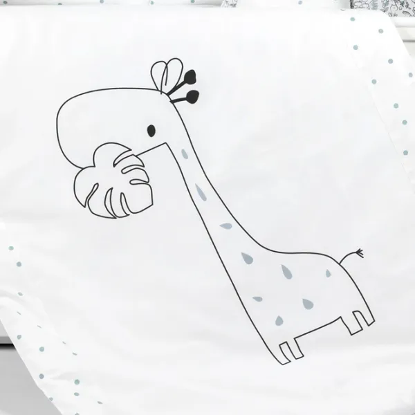 Детское постельное бельё PernaMea Lovely Giraffe (PM.100262/17) Хлопок/ Белый Серый photo 3 Детское постельное бельё PernaMea Lovely Giraffe (PM.100262/17) Хлопок/ Белый Серый photo 3