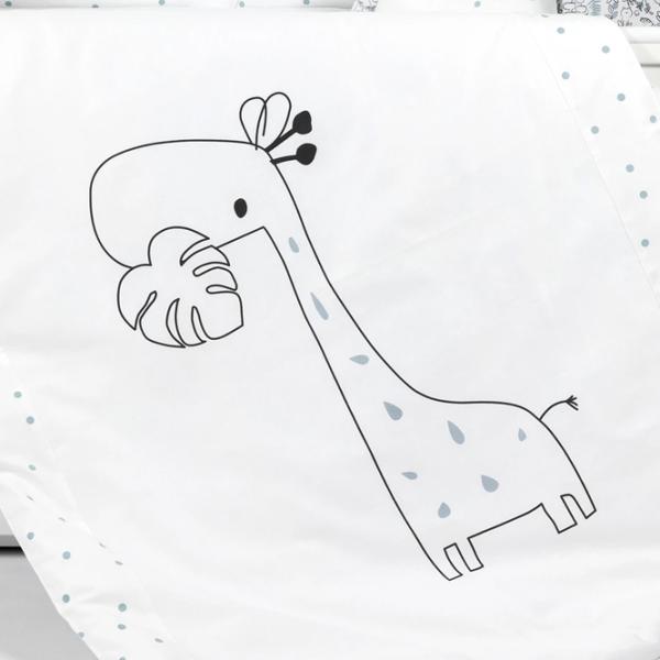Детское постельное бельё PernaMea Lovely Giraffe (PM.100262/17) Хлопок/ Белый Серый photo 3 Детское постельное бельё PernaMea Lovely Giraffe (PM.100262/17) Хлопок/ Белый Серый photo 3
