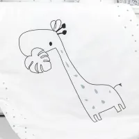Детское постельное бельё PernaMea Lovely Giraffe (PM.100262/17) Хлопок/ Белый Серый photo 3