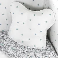 Детское постельное бельё PernaMea Lovely Giraffe (PM.100262/17) Хлопок/ Белый Серый photo 4