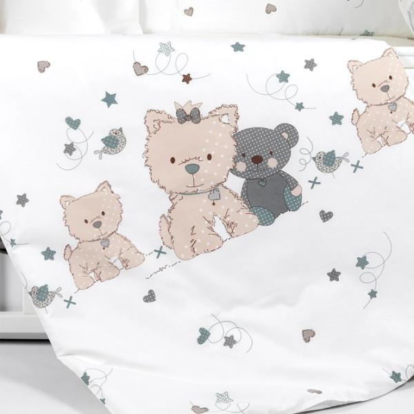 Детское постельное бельё PernaMea Lovely Puppy (PM.100262/9) Хлопок/ Белый Beige photo 4 Детское постельное бельё PernaMea Lovely Puppy (PM.100262/9) Хлопок/ Белый Beige photo 4