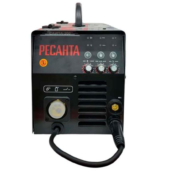 Aparat de sudat Resanta SAIPA-200 220 V cu electrod (MMA), semiautomat (MIG/MAG) / Gray photo 3