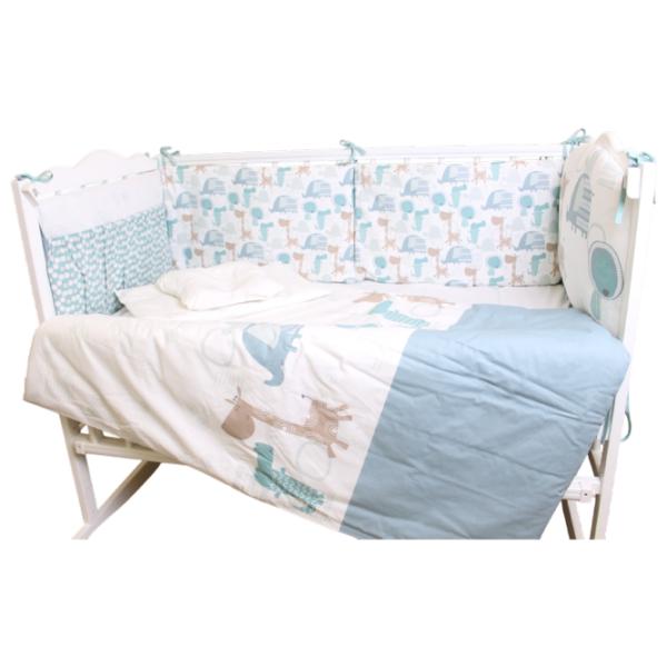 Детское постельное бельё PernaMea Lovely Dinno (PM.100262/10) Хлопок/ Синий White photo 1