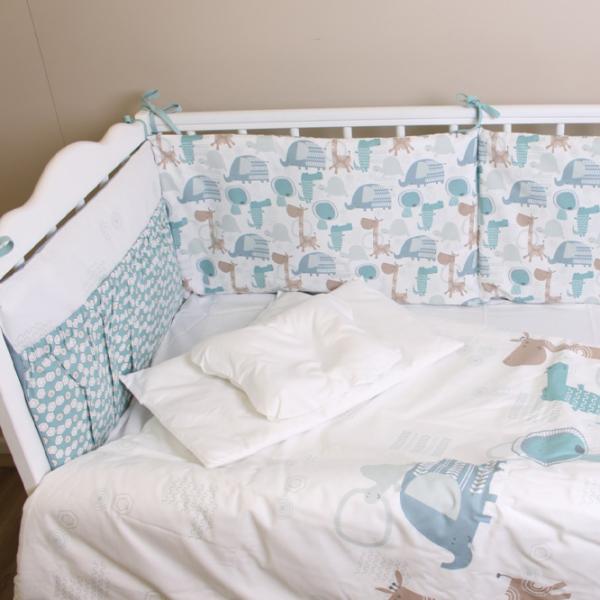 Детское постельное бельё PernaMea Lovely Dinno (PM.100262/10) Хлопок/ Синий White photo 2