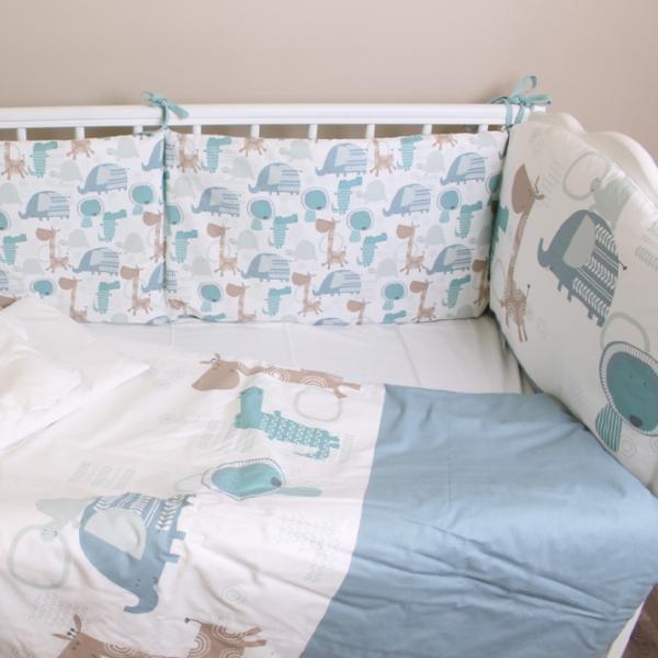Детское постельное бельё PernaMea Lovely Dinno (PM.100262/10) Хлопок/ Синий White photo 3