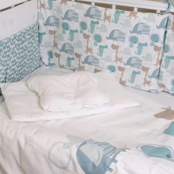 Детское постельное бельё PernaMea Lovely Dinno (PM.100262/10) Хлопок/ Синий White photo 4