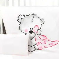 Детское постельное бельё PernaMea Teddy Love (100468/9) Хлопок/ Розовый White photo 3