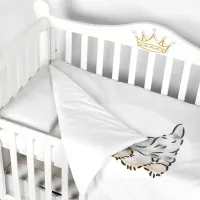 Детское постельное бельё PernaMea Teddy Love (100468/8) Хлопок/ Серый White photo 2