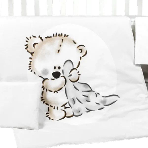 Детское постельное бельё PernaMea Teddy Love (100468/8) Хлопок/ Серый White photo 4 Детское постельное бельё PernaMea Teddy Love (100468/8) Хлопок/ Серый White photo 4