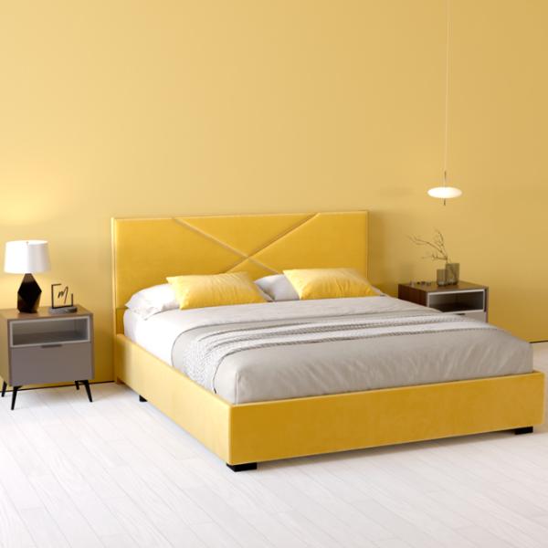 Кровать My-Style my-Lana 180 x 200 см / Фанера / Желтый photo 5