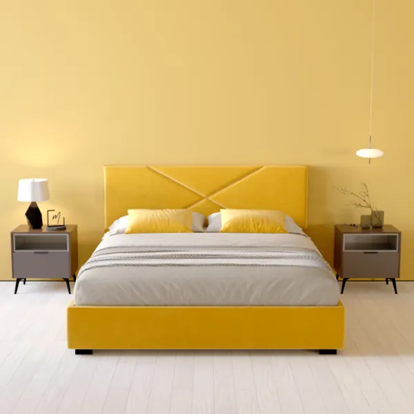 Кровать My-Style my-Lana 180 x 200 см / Фанера / Желтый photo 6