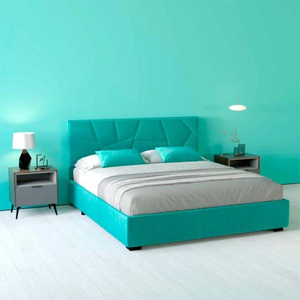 Кровать My-Style my-Bella 200 x 200 см / Фанера / Бирюзовый photo 5