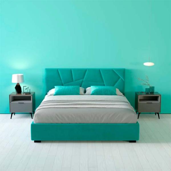 Кровать My-Style my-Bella 200 x 200 см / Фанера / Бирюзовый photo 7