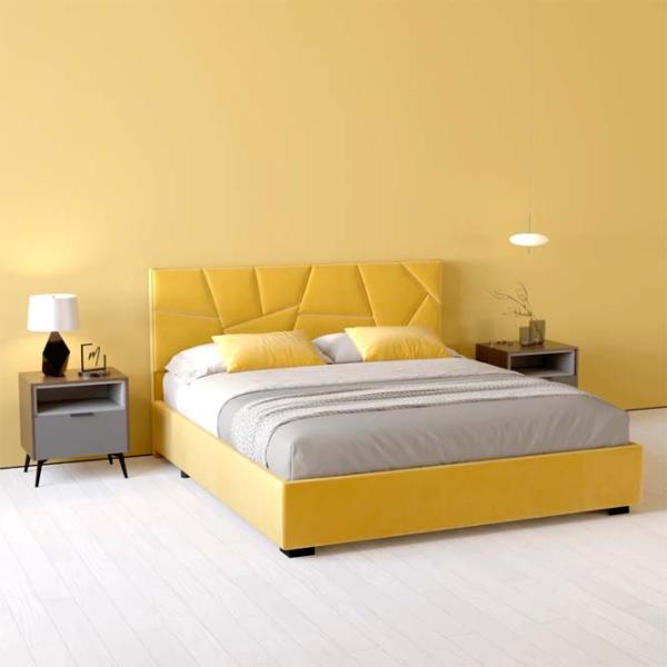 Кровать My-Style my-Bella 200 x 200 см / Фанера / Желтый photo 5