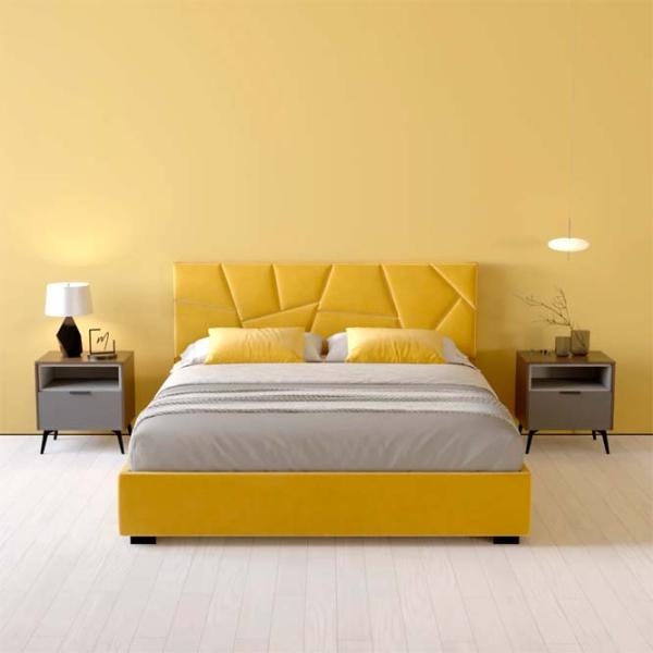 Кровать My-Style my-Bella 200 x 200 см / Фанера / Желтый photo 6