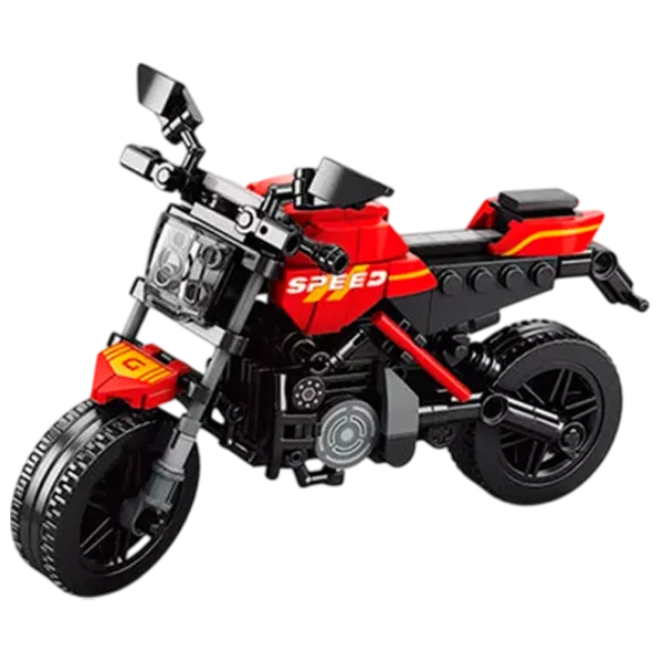Constructor Sluban Motorcycle Motocicletă/ Red photo 1