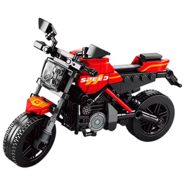 Constructor Sluban Motorcycle Motocicletă/ Red photo 1