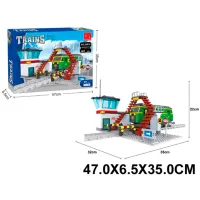 Constructor ChiToys Locomotivă Transport/ Green photo 2