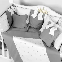 Детское постельное бельё PernaMea Pillows (PM.101650/2) Хлопок/ Серый White photo 2