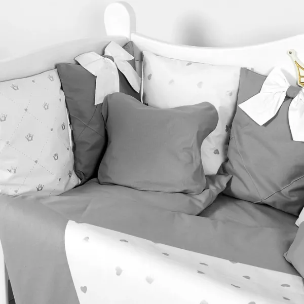 Детское постельное бельё PernaMea Pillows (PM.101650/2) Хлопок/ Серый White photo 3 Детское постельное бельё PernaMea Pillows (PM.101650/2) Хлопок/ Серый White photo 3
