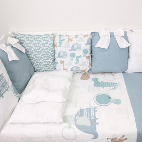 Детское постельное бельё PernaMea Pillows (PM.101650/5) Хлопок/ Синий White photo 5 Детское постельное бельё PernaMea Pillows (PM.101650/5) Хлопок/ Синий White photo 5
