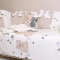 Lenjerie de pat pentru copii PernaMea Pillows Puppy (PM.101650/4) Bumbac/ Beige Multicolor photo 6