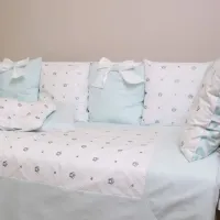 Детское постельное бельё PernaMea Pillows (PM.101650/3) Хлопок/ Аквамариновый White photo 3