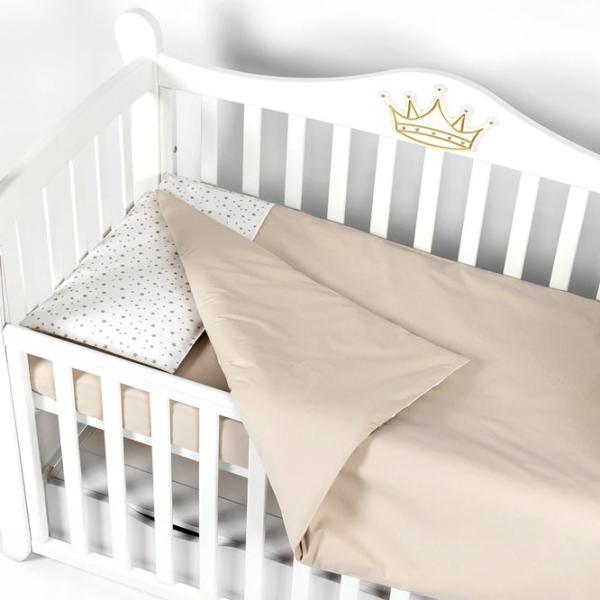 Детское постельное бельё PernaMea Stars (PM.100468/4) Хлопок/ Коричневый White photo 2