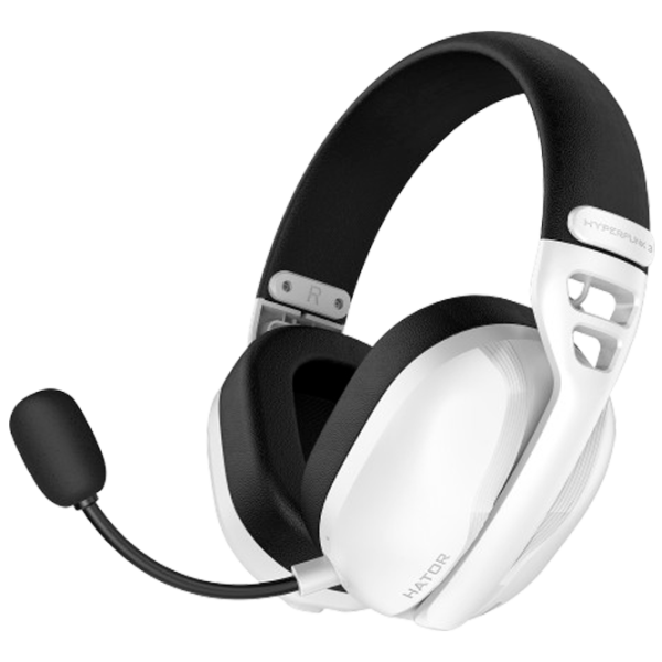 Căști Hator Hyperpunk 3 Black White Fără fir/ Gaming photo 1