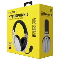 Наушники Hator Hyperpunk 3 Черный Белый Беспроводные/ Игровой photo 6